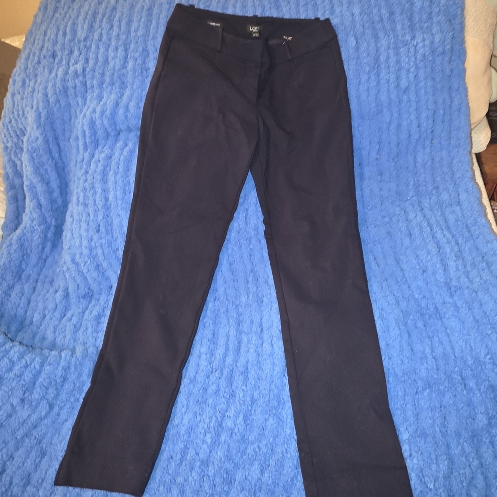 NWT Loft Petite Curvy Skinny Ankle Black Pants